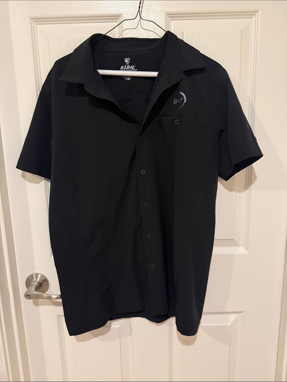 Kuhl Men’s Black Short Sleeve Button-Down Shirt